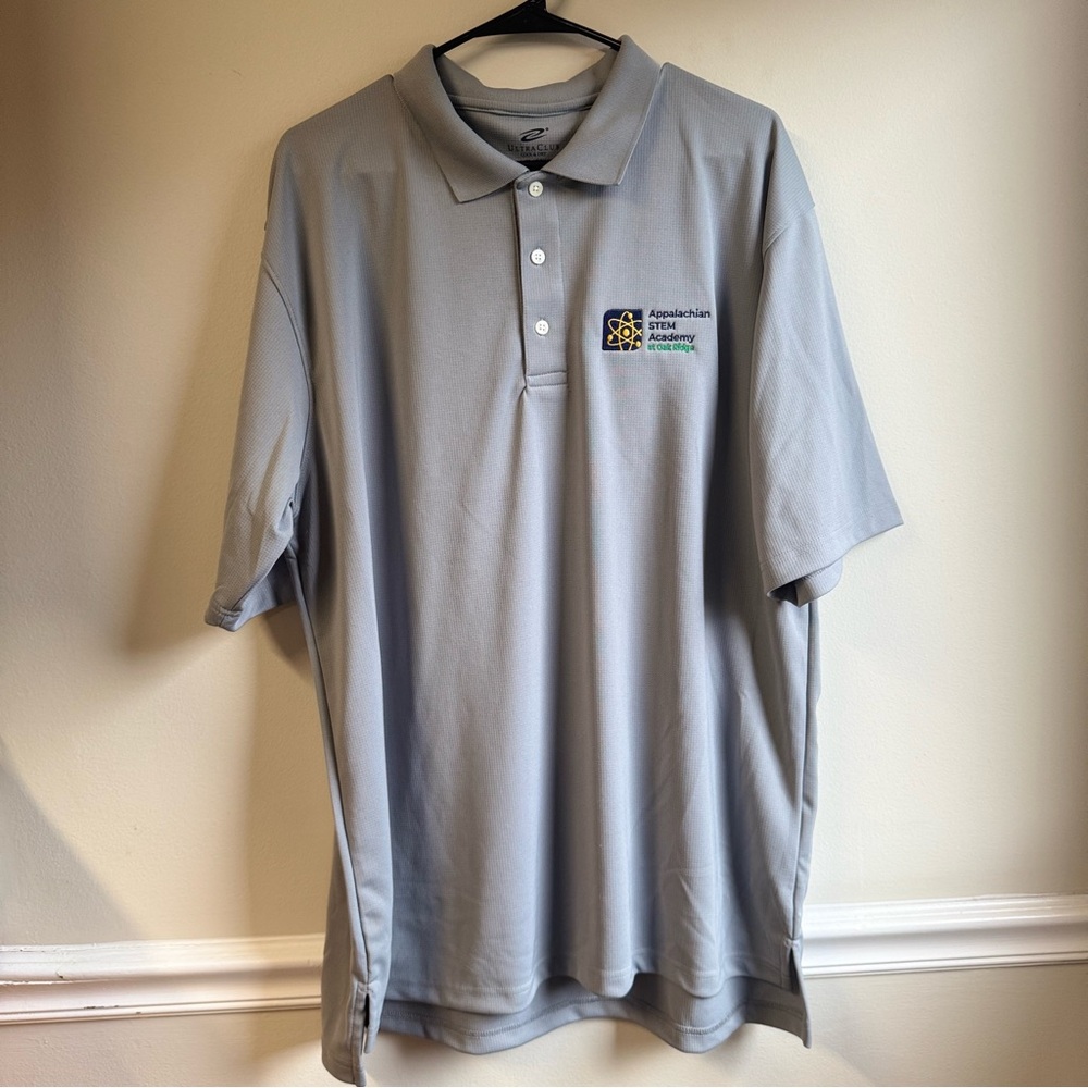 Source Unknown Gray Polo Shirt Classic Style